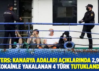 Reuters: Kanarya Adaları a&ccedil;ıklarında 2,9 ton kokainle yakalanan 4 T&uuml;rk tutuklandı