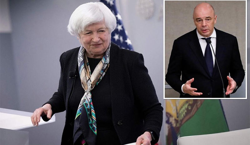 Rusya Maliye Bakanı konuşurken, ABD Hazine Bakanı Yellen toplantıyı terk etti