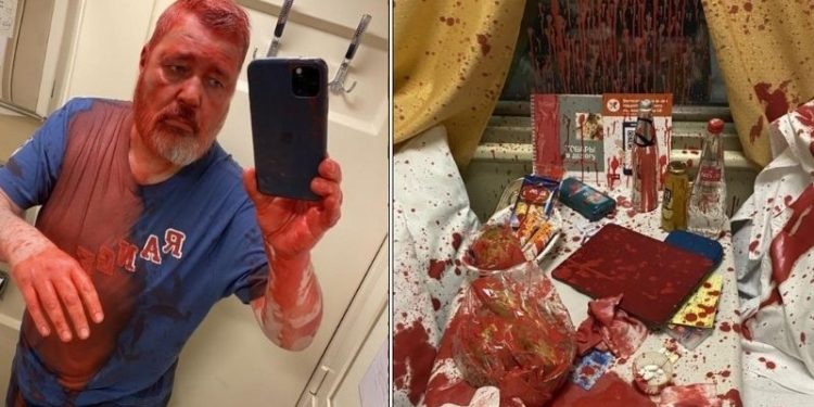 Rusya’da Nobel ödüllü gazeteci Muratov, boyalı saldırıya uğradı