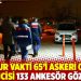 Sahur vakti 65’i askeri okul öğrencisi 133 ankesör gözaltısı