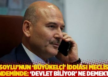 Soylu'nun 'b&uuml;y&uuml;kel&ccedil;i' iddiası Meclis g&uuml;ndeminde: &lsquo;Devlet biliyor&rsquo; ne demektir?