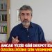 Tekineş: Tarihte ancak Yezid gibi despot idareciler düşünce özgürlüğüne izin vermemişlerdir