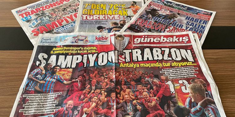 Trabzon yerel basında Adana Demirspor galibiyetinin yankıları