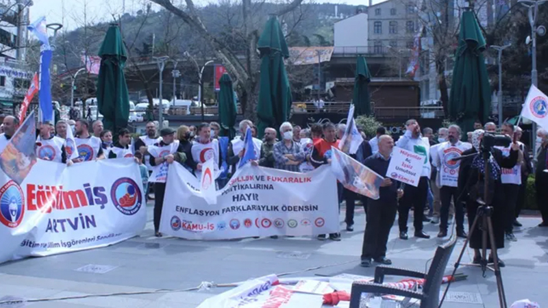 Trabzon'da zam protestosu: Halk faturalarını ödeyemez hale geldi