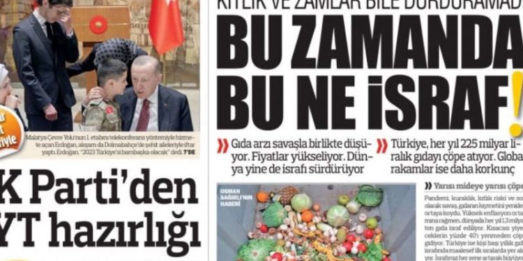 Türkiye gazetesi: Yüzde 60'a dayanan dayanan yüksek enflasyonda bu nasıl israf!