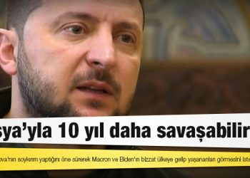Ukrayna topraklarından vazgeçmeyeceklerini vurgulayan Zelenski: Rusya'yla 10 yıl daha savaşabiliriz