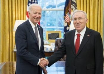 Washington Büyükelçisi Mercan, Joe Biden ile görüştü