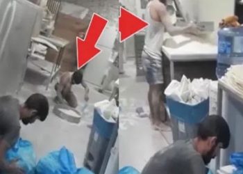 Yere dökülen unlarla lavaş üreten fırına 21 bin lira ceza