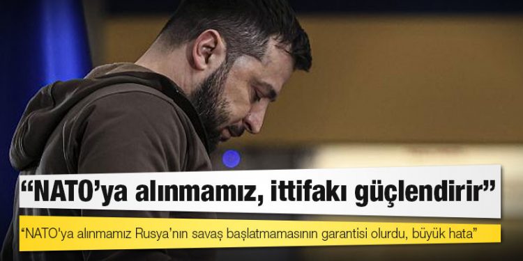 Zelenskiy: NATO'ya alınmamız Rusya’nın savaş başlatmamasının garantisi olurdu, büyük hata