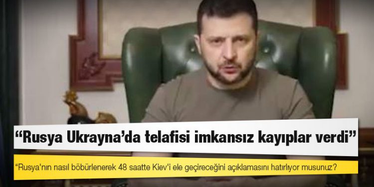 Zelenskiy: Rusya Ukrayna'da telafisi imkansız kayıplar verdi
