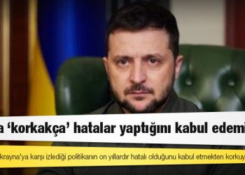 Zelenskiy: Rusya 'korkakça' hatalar yaptığını kabul edemiyor