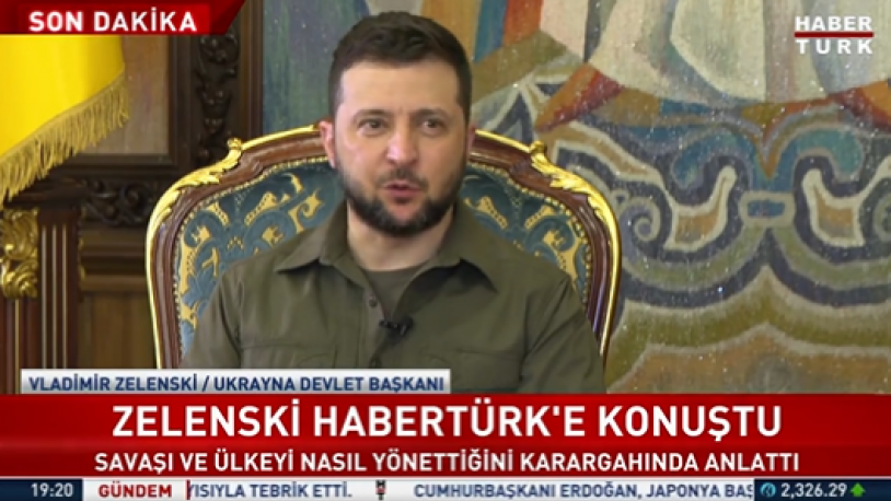 Zelensky, Habertürk'e konuştu: Kiev'deki durumu aktardı, 'Kırım Ukrayna toprağıdır' dedi