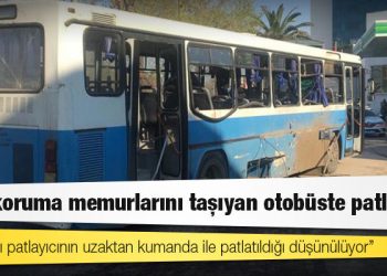 İnfaz koruma memurlarını taşıyan otobüste patlama: 1 kişi hayatını kaybetti, çok sayıda yaralı var