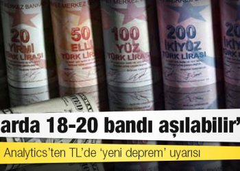 İstanbul Analytics’ten TL’de ‘yeni deprem’ uyarısı: Dolarda 18-20 bandı aşılabilir