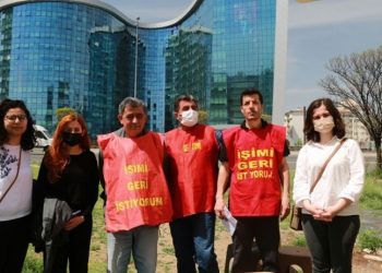 İşten atılan işçilerden CHP önünde eylem