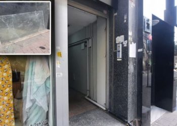 Şişli'nin göbeğinde 'ilginç' hırsızlık: Apartmanın giriş kapısını söküp çaldı