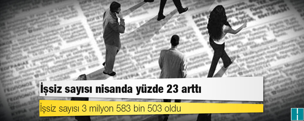 İŞKUR: İşsiz sayısı nisanda yüzde 23 arttı