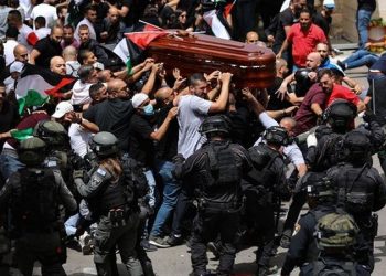 AB Filistin Temsilciliği: Cenazedeki İsrail şiddeti karşısında dehşete düştük