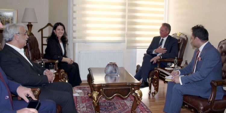 ABD Büyükelçisi Flake, Pervin Buldan ve Mithat Sancar’ı ziyaret etti