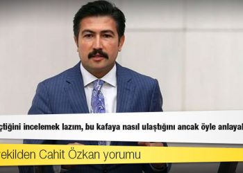 AKP'li vekilden Cahit Özkan yorumu: Ne yiyip içtiğini incelemek lazım, bu kafaya nasıl ulaştığını ancak öyle anlayabiliriz