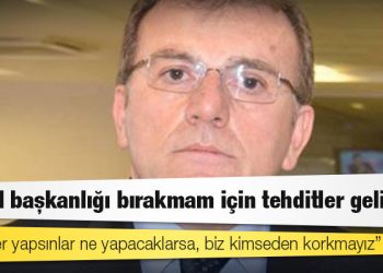 Adalet Partisi lideri Vecdet Öz: Genel başkanlığı bırakmam için tehditler geliyor