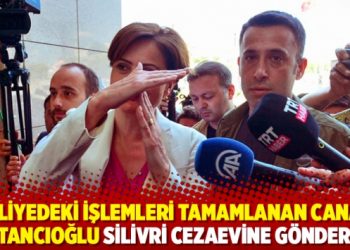 Adliyedeki işlemleri tamamlanan Canan Kaftancıoğlu Silivri Cezaevine g&ouml;nderildi