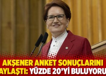 Akşener anket sonu&ccedil;larını paylaştı: Y&uuml;zde 20'yi buluyoruz