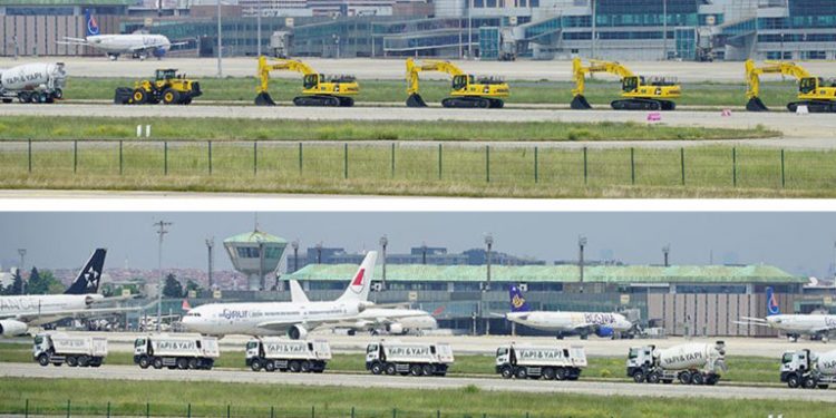 Atatürk Havalimanı pistini kıran yandaş firmaya kamudan 12.3 milyar liralık ihale