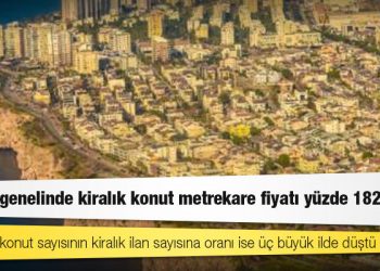 BETAM: Türkiye genelinde kiralık konut metrekare fiyatı yüzde 182,7 arttı