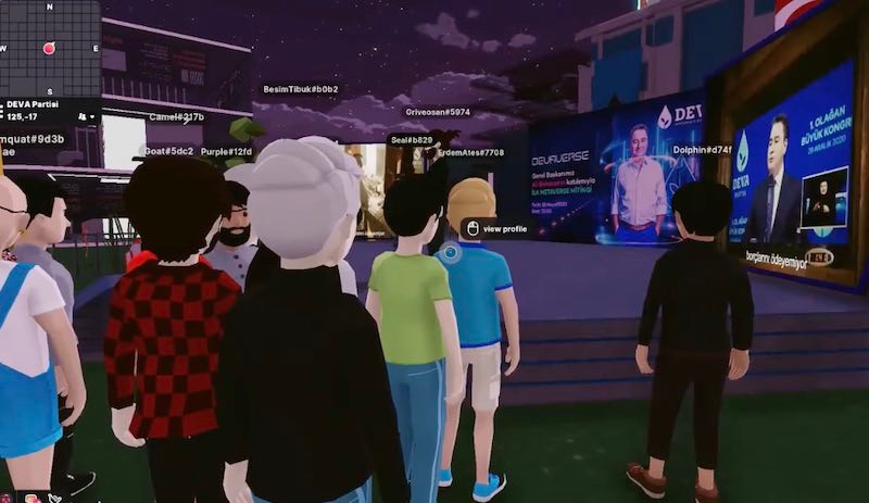 Babacan'dan bir ilk: Metaverse mitingi düzenledi