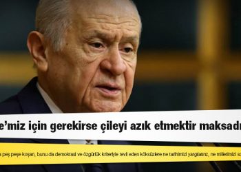 Bahçeli: İhanetin kulvarında peş peşe koşan köksüzlere, ne tarihimizi ne milletimizi sorgulatırız