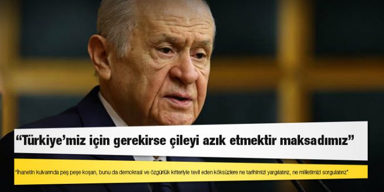 Bahçeli: İhanetin kulvarında peş peşe koşan köksüzlere, ne tarihimizi ne milletimizi sorgulatırız