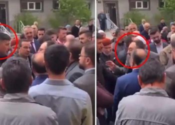 Bayramlaşmaya gelen AKP heyeti, Nevşehir'de tepkiyle karşılandı