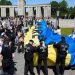 Berlin'de Zafer Günü töreninde ne Rus ne de Ukrayna bayrağına izin verilmedi, Kiev tepki gösterdi