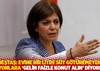 Beştaş: Evine bir litre s&uuml;t g&ouml;t&uuml;remeyen milyonlara 'gelin faizle konut alın' diyorlar