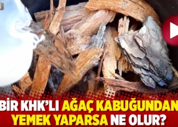 Bir KHK’lı ağaç kabuğundan yemek yaparsa ne olur?