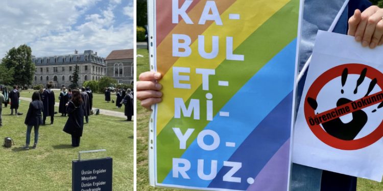 Boğaziçili akademisyenler 342'nci kez sırtlarını döndüler: 'Kabul etmiyoruz, vazgeçmiyoruz'
