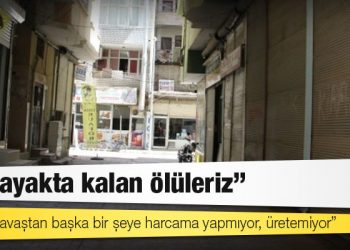 Cizre esnafından kriz tepkisi: Ayakta kalan ölüleriz