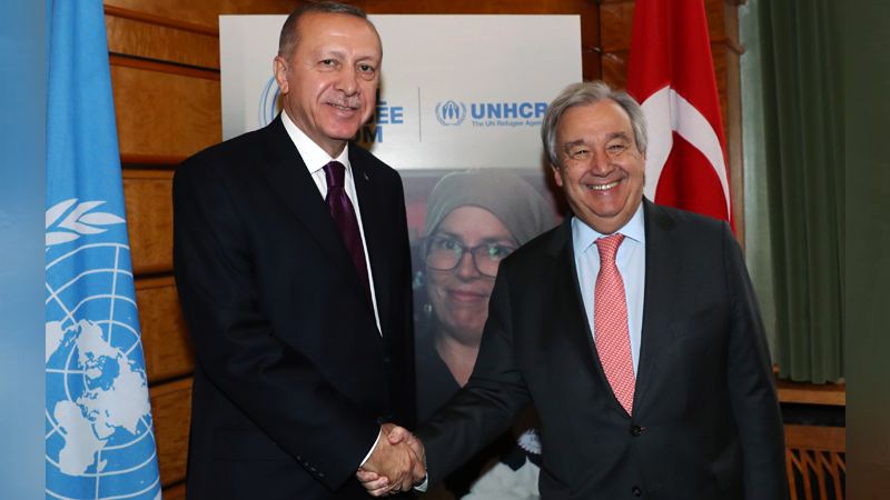 Cumhurbaşkanı Erdoğan, BM Genel Sekreteri Guterres ile Ukrayna savaşını görüştü