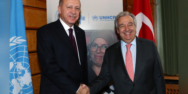 Cumhurbaşkanı Erdoğan, BM Genel Sekreteri Guterres ile Ukrayna savaşını görüştü