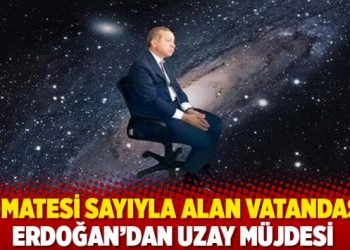 Domatesi sayıyla alan vatandaşa Erdoğan&rsquo;dan uzay m&uuml;jdesi