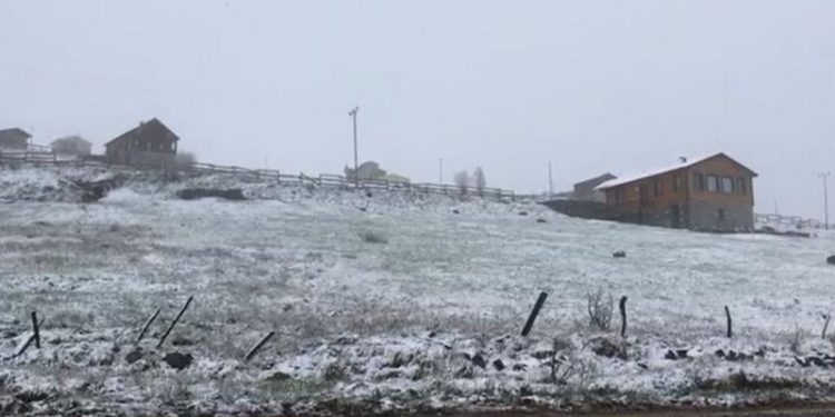 Doğu Karadeniz yaylalarında kar