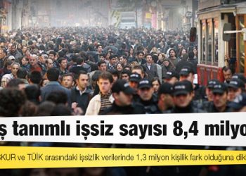 DİSK-AR: Geniş tanımlı işsiz sayısı 8,4 milyon