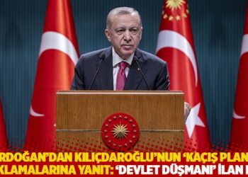 Erdoğan'dan Kılı&ccedil;daroğlu'nun 'ka&ccedil;ış planı' a&ccedil;ıklamalarına yanıt: &lsquo;Devlet d&uuml;şmanı&rsquo; ilan etti