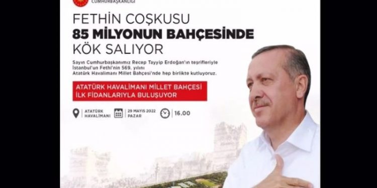 Erdoğan'ın katılacağı Atatürk Havalimanı’na yapılacak millet bahçesi törenine zorlama