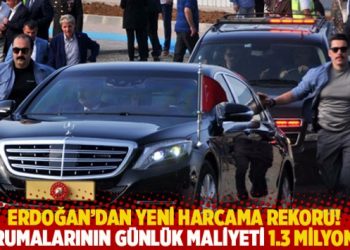 Erdoğan&rsquo;dan yeni harcama rekoru! Korumalarının g&uuml;nl&uuml;k maliyeti 1.3 milyon TL