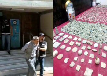 Evlerinin bodrum katında gömülü tarihi eserlerle yakalandılar