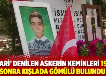 'Firari' denilen askerin kemikleri 19 yıl sonra kışlada g&ouml;m&uuml;l&uuml; bulundu