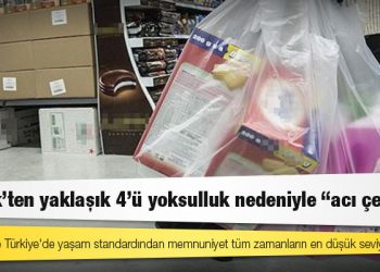 Gallup: 10 Türk'ten yaklaşık 4'ü yoksulluk nedeniyle "acı çekiyor"