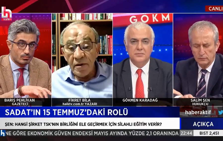 Gazeteci Fikret Bila: ‘SADAT hazırlık yapıyorsa Erdoğan’ın ‘darbeyi eniştemden öğrendim’ açıklamasını nereye koyacağız?’